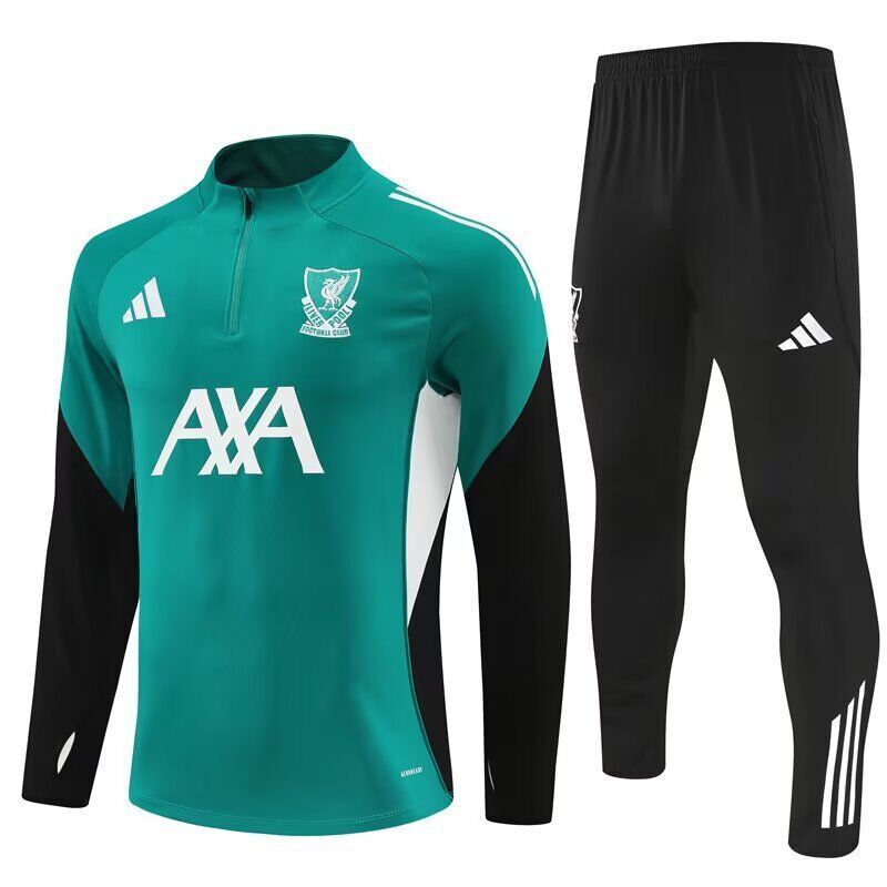 AAA Quality Liverpool 25/26 Tracksuit - Green/White/Black